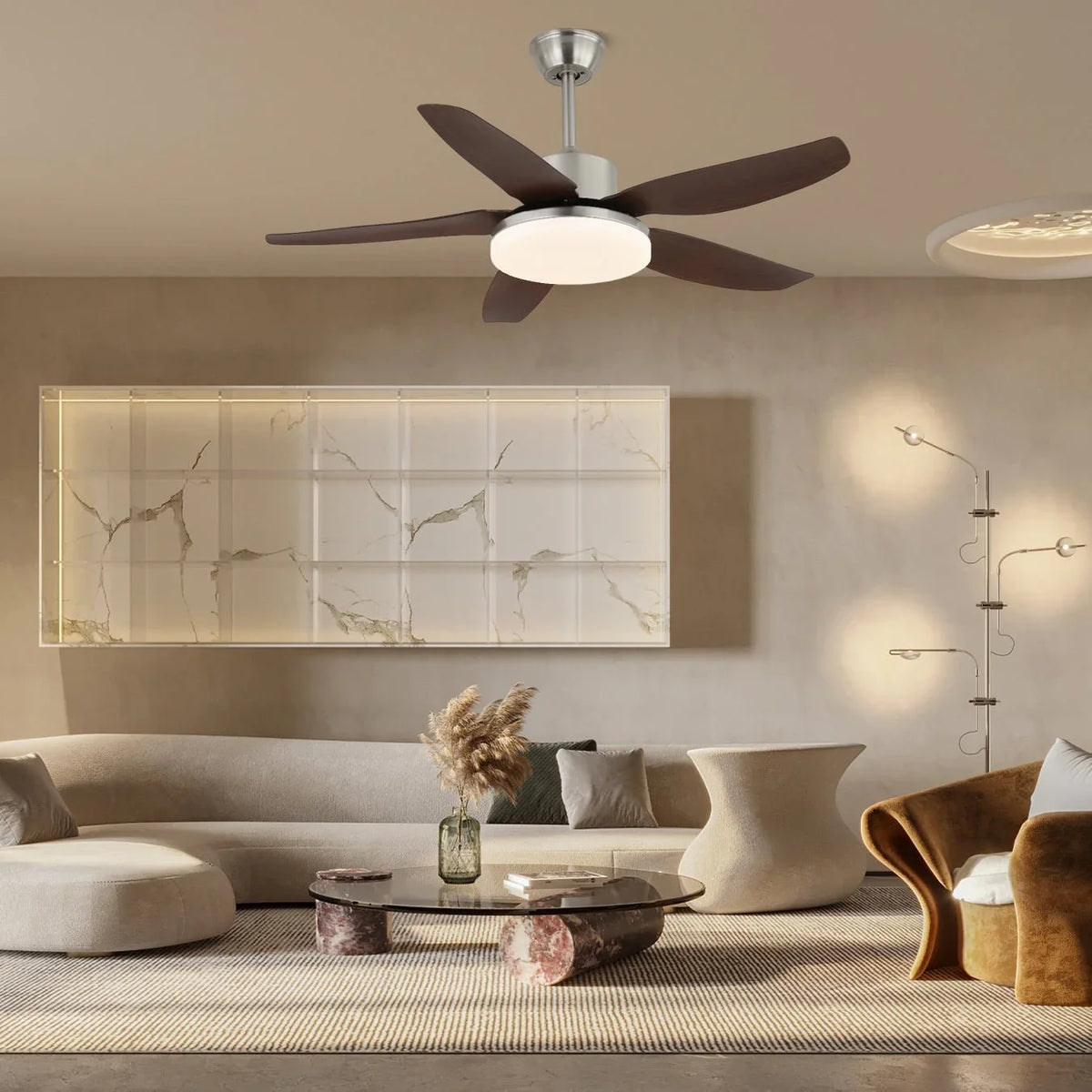 Sofia Ceiling Fan Light - view 3 | Metavaya