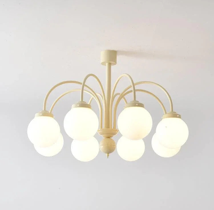 Metavaya Pendant Light 8 heads Size: Dia 83cm x H 50cm / ∅ 32.8″ x H 19.7″ / Yellow Spherical Shape Pendant Light 6938617801854 M2023101804-4