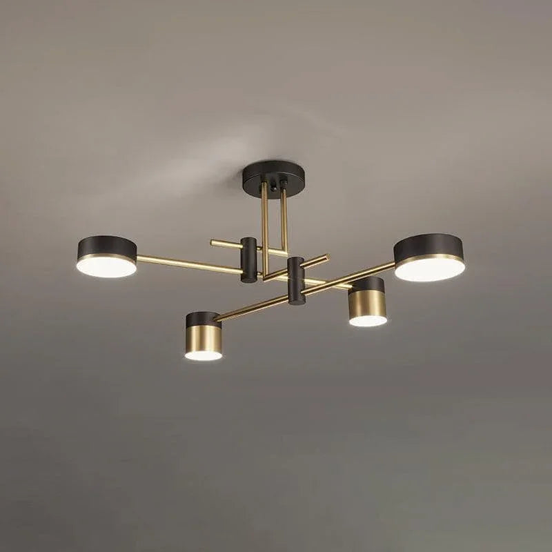 Metavaya Chandelier L 60cm x H 32cm / L 23.6″ x H 12.6″ / Gold+Black / Warm Light Spider Jewel Chandelier 662668848167 M2023122705-1 Spider Jewel Chandelier | Discount Sale