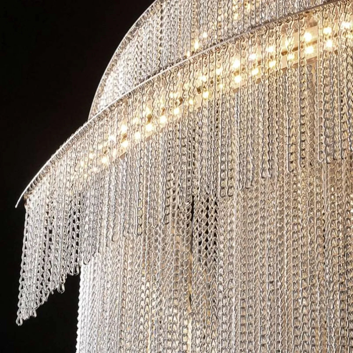 Metavaya Chandelier Spiral Tassel Chandelier Spiral Tassel Chandelier- Buy online