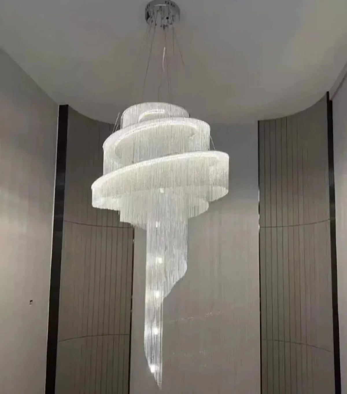 Metavaya Chandelier Spiral Tassel Chandelier Spiral Tassel Chandelier- Buy online