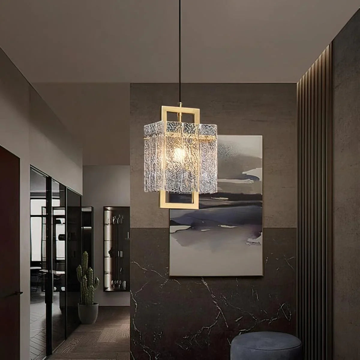 Metavaya Wall lamp Dia 20cm x H 180cm / L 7.9″ x H 70.9″ / Gold Modern Luxury Copper Pendant Light 6938617781248 M2023081501-1