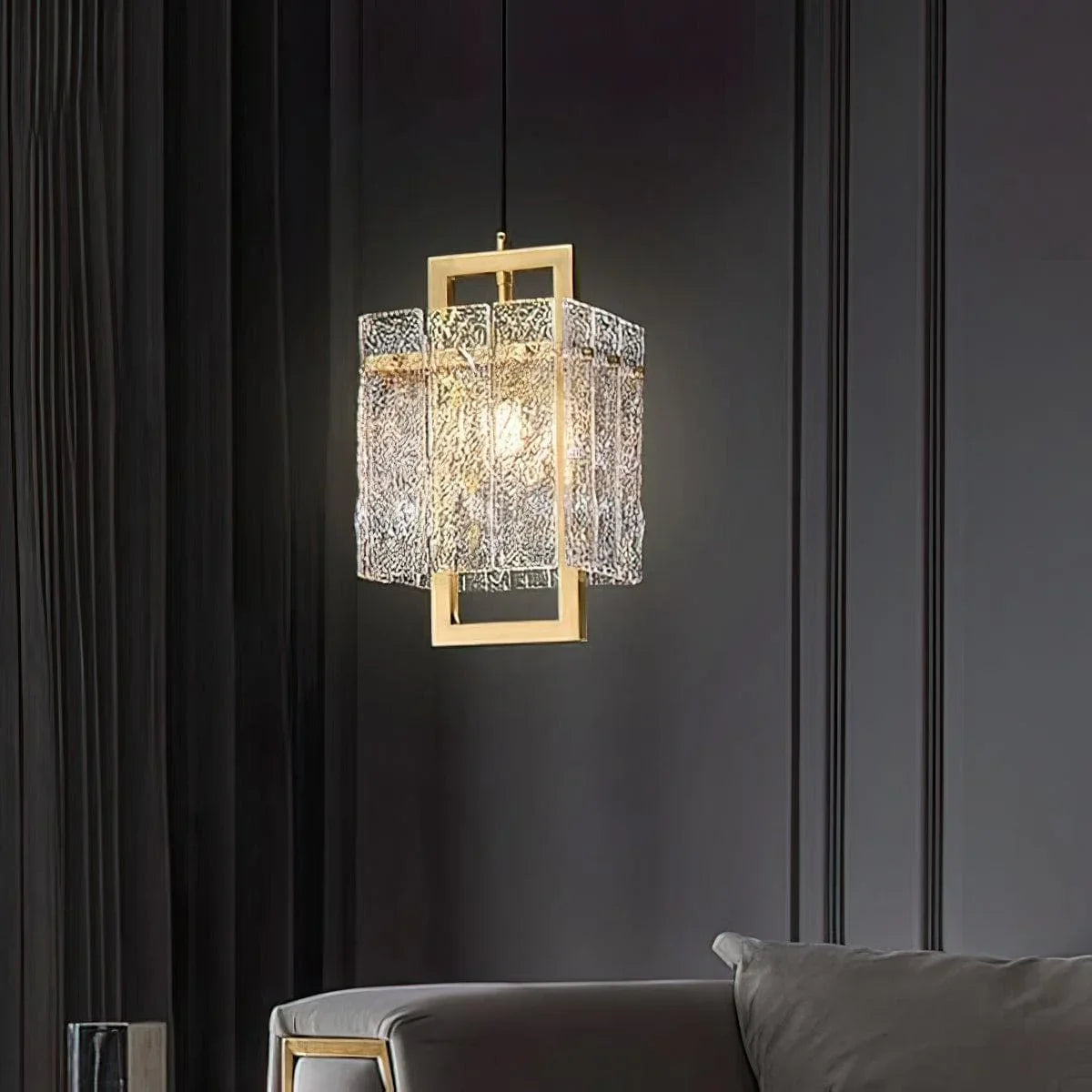 Metavaya Wall lamp Dia 20cm x H 180cm / L 7.9″ x H 70.9″ / Gold Modern Luxury Copper Pendant Light 6938617781248 M2023081501-1