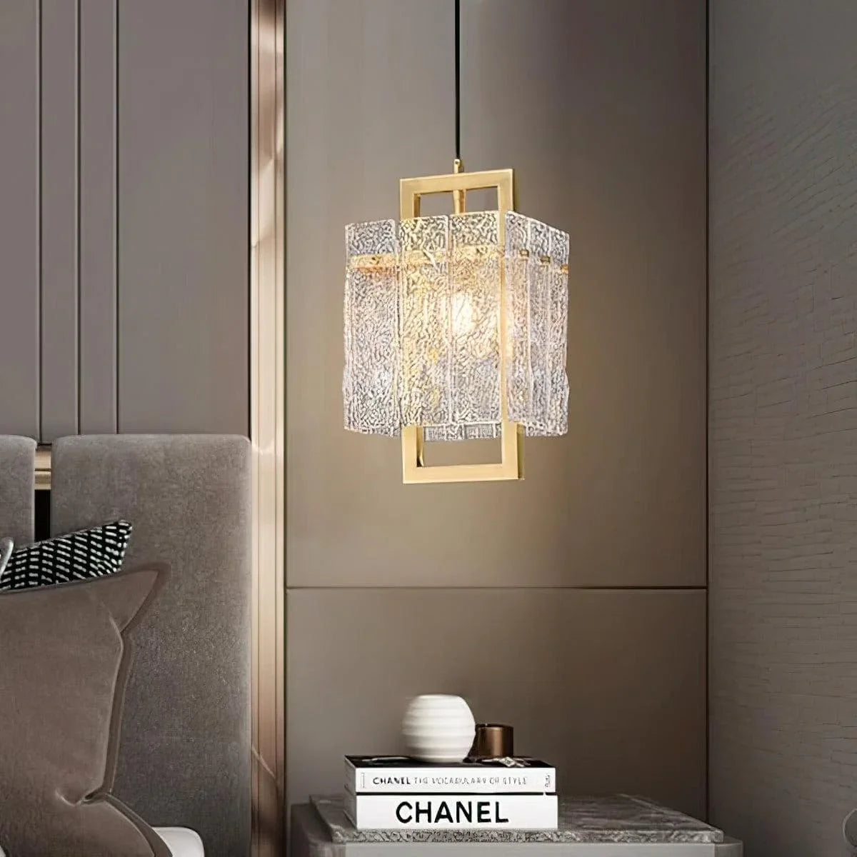 Metavaya Wall lamp Dia 20cm x H 180cm / L 7.9″ x H 70.9″ / Gold Modern Luxury Copper Pendant Light 6938617781248 M2023081501-1