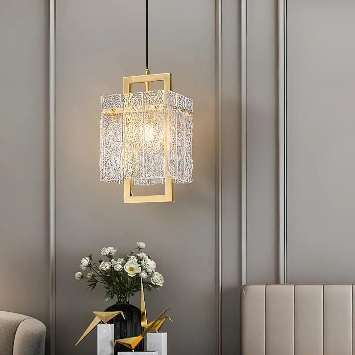 Metavaya Wall lamp Dia 20cm x H 180cm / L 7.9″ x H 70.9″ / Gold Modern Luxury Copper Pendant Light 6938617781248 M2023081501-1