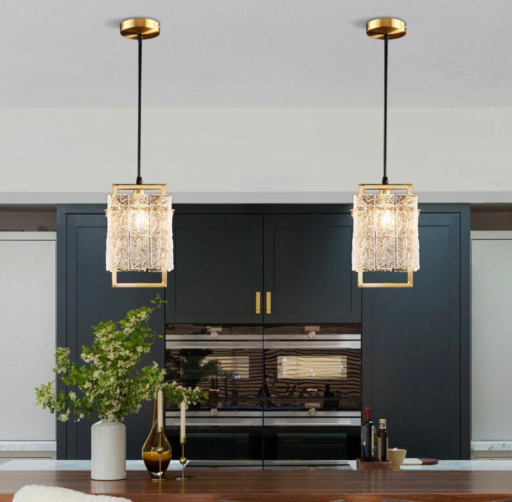 Metavaya Wall lamp Dia 20cm x H 180cm / L 7.9″ x H 70.9″ / Gold Modern Luxury Copper Pendant Light 6938617781248 M2023081501-1