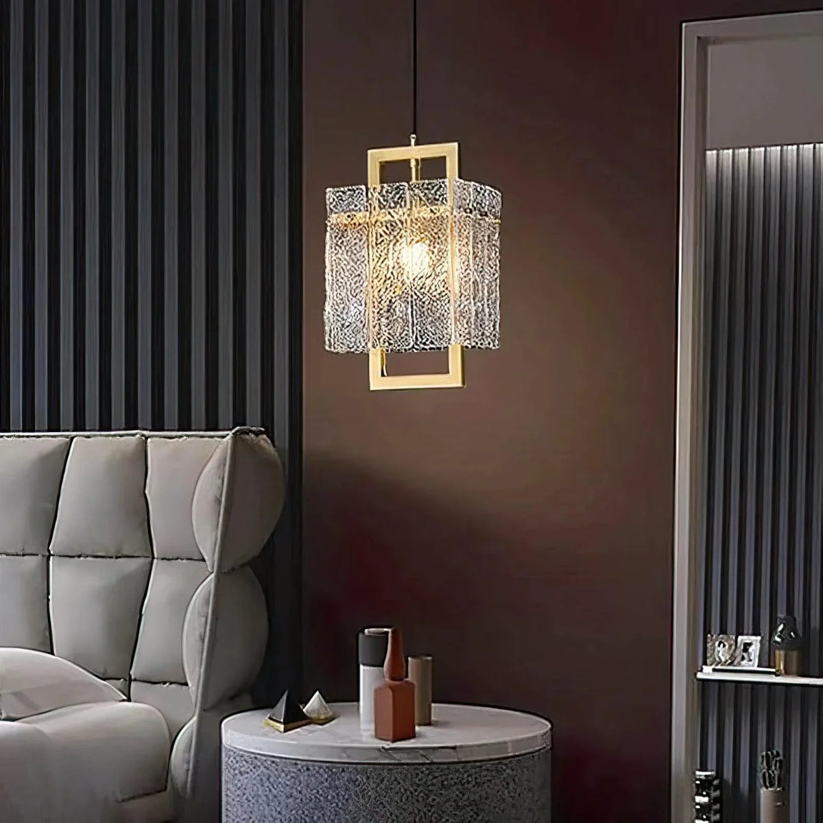 Metavaya Wall lamp Dia 20cm x H 180cm / L 7.9″ x H 70.9″ / Gold Modern Luxury Copper Pendant Light 6938617781248 M2023081501-1
