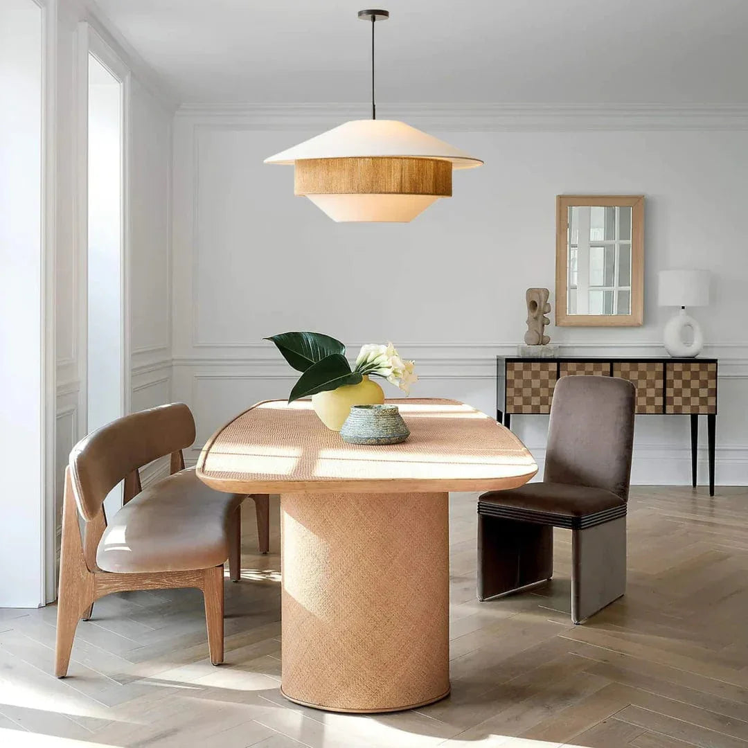 Metavaya Chandelier Dia 85cm x H40cm / natural color Stevie chandelier 6938617782030 M2023092605-1