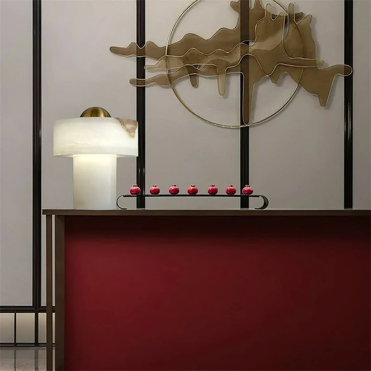 Stone Alabaster Table Light - view 5 | Metavaya