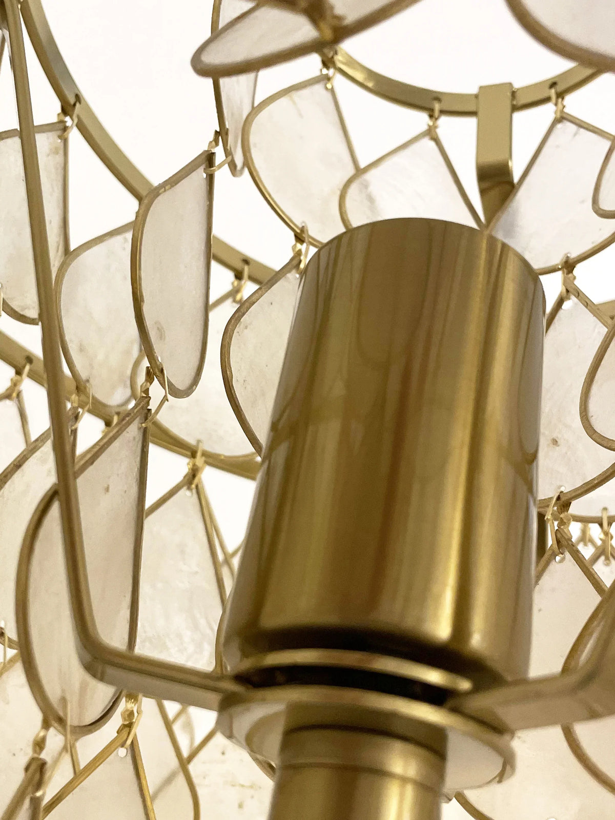 Teardrops Capiz Floor Lamp - view 11 | Metavaya