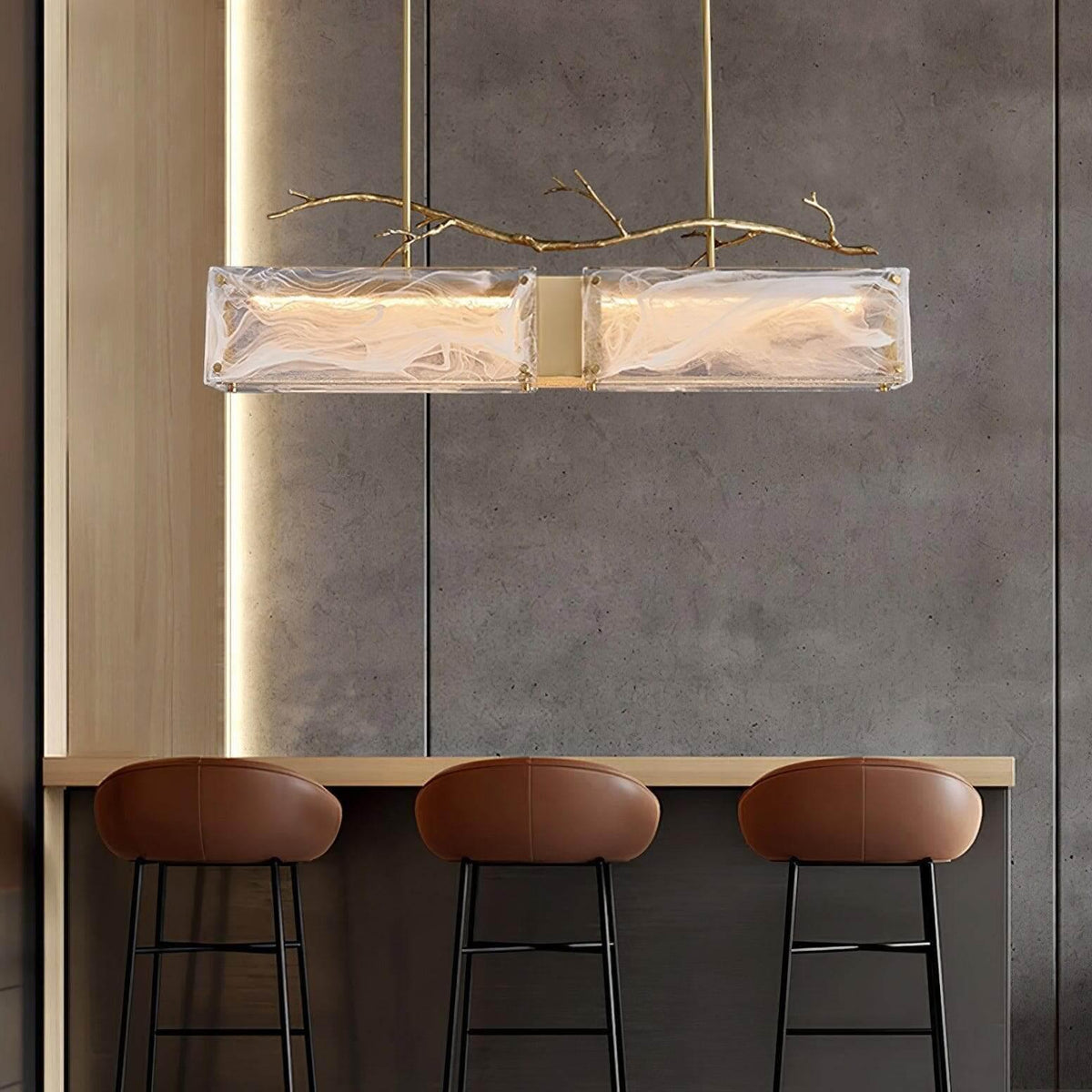 Metavaya Chandelier L 90cm x H 98cm / L 35.4″ x H 38.6″ / Style B / Warm Light Thalassa Glass Chandelier 662668880112 M202403283-3 Thalassa Glass Chandelier- Buy online