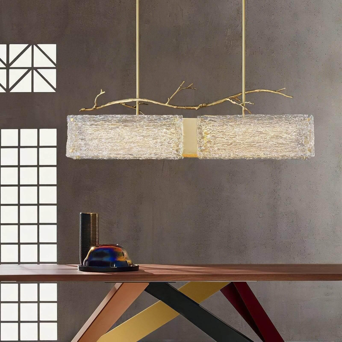 Metavaya Chandelier L 90cm x H 98cm / L 35.4″ x H 38.6″ / Style A / Warm Light Thalassa Glass Chandelier 662668880099 M202403283-1 Thalassa Glass Chandelier- Buy online