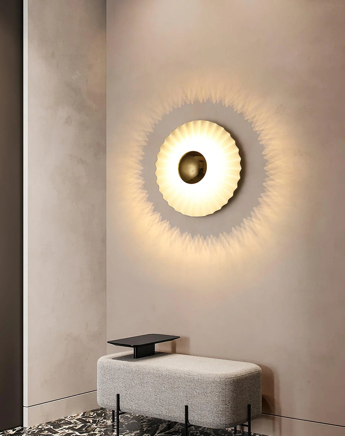 Metavaya Wall lamp Tinsley Flush Wall Lamp Tinsley recessed wall light | combination wall light