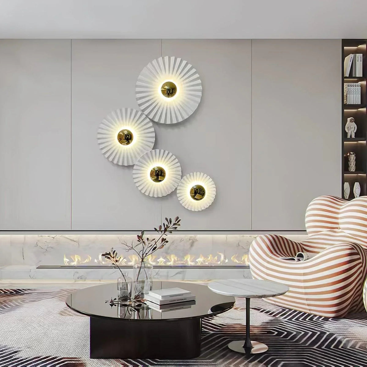 Metavaya Wall lamp Tinsley Flush Wall Lamp Tinsley recessed wall light | combination wall light