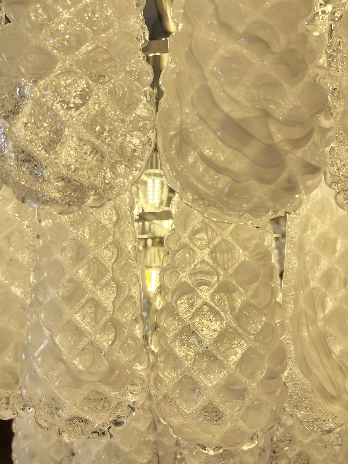 Transparent Glass Petals Chandelier - view 26 | Metavaya