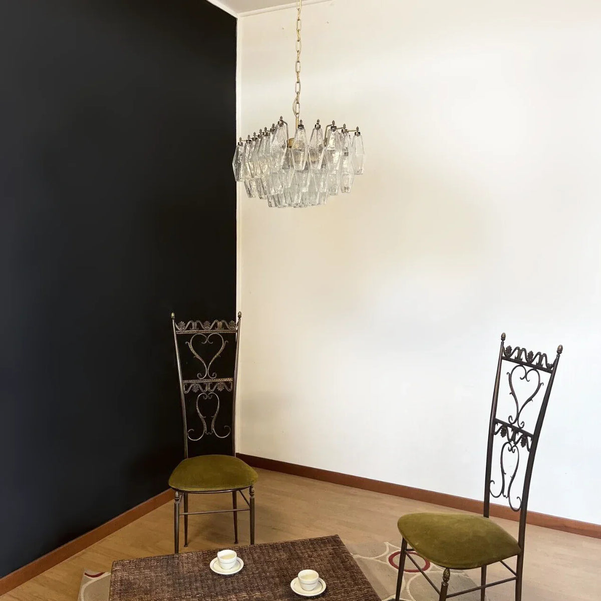 Transparent Poliedri Chandelier - view 10 | Metavaya