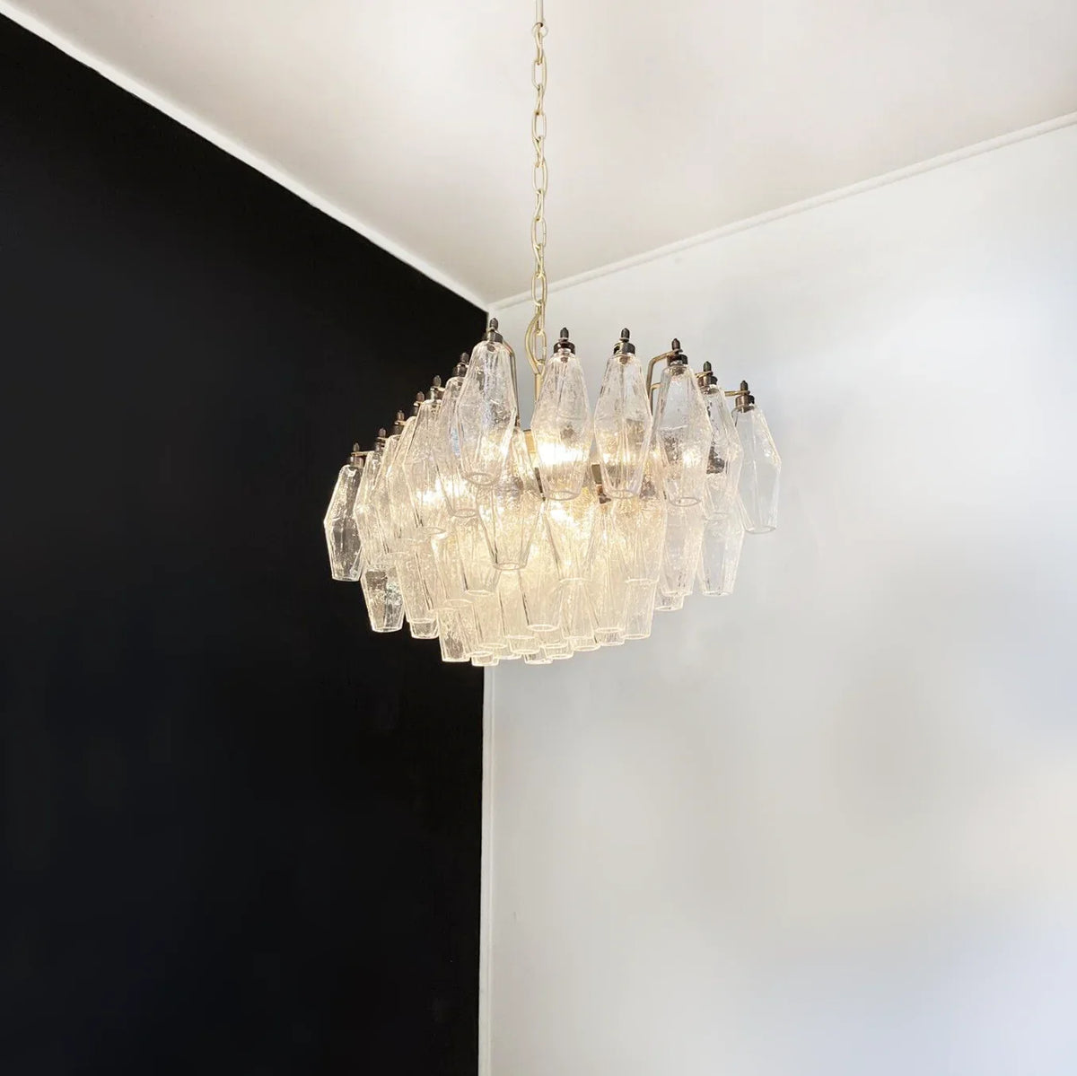 Transparent Poliedri Chandelier - view 11 | Metavaya