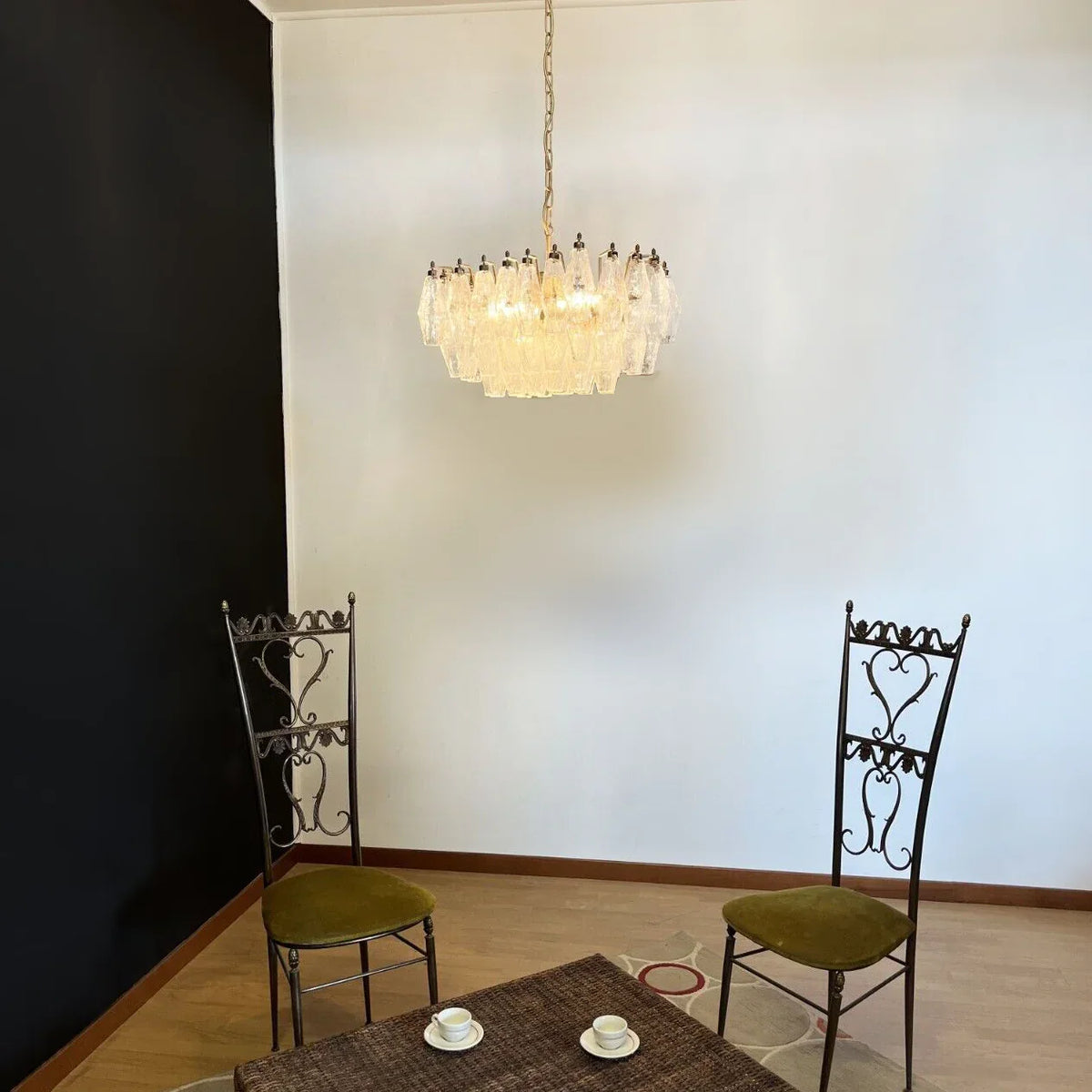 Transparent Poliedri Chandelier - view 12 | Metavaya