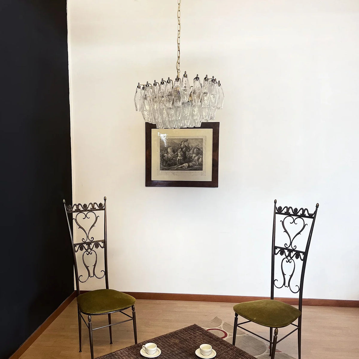 Transparent Poliedri Chandelier - view 5 | Metavaya