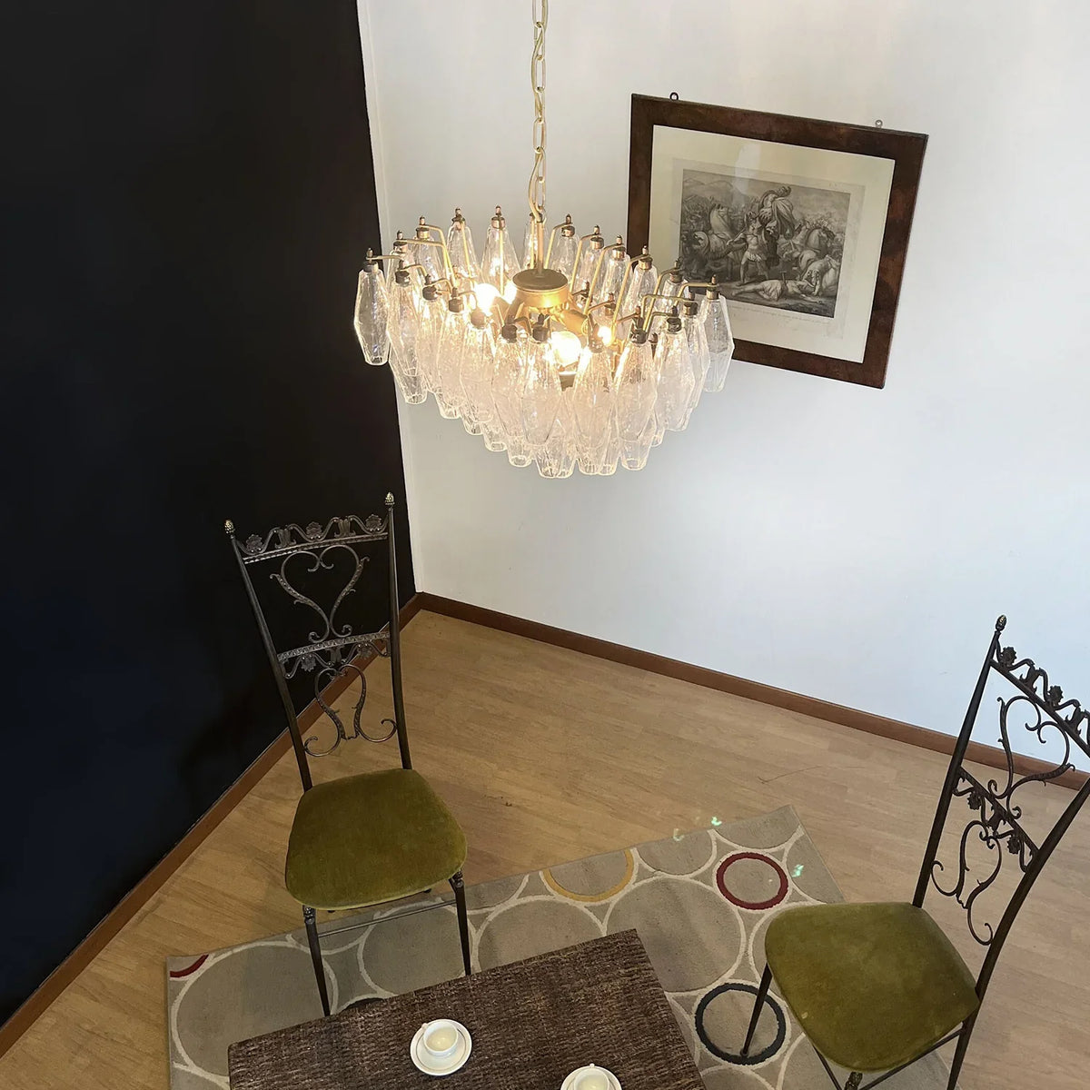 Transparent Poliedri Chandelier - view 6 | Metavaya