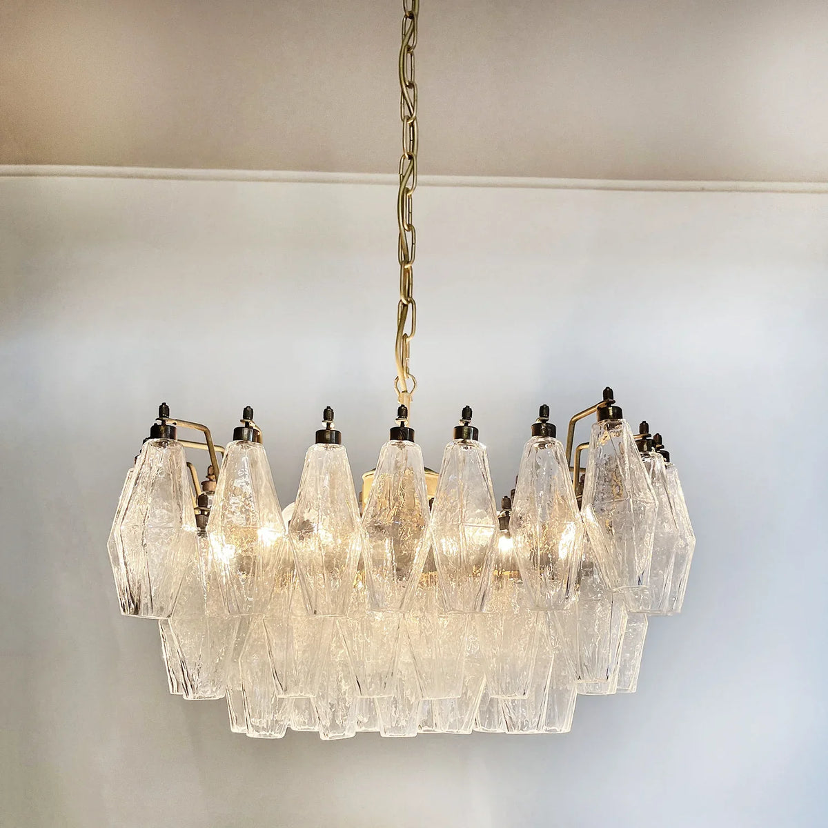 Transparent Poliedri Chandelier - view 13 | Metavaya