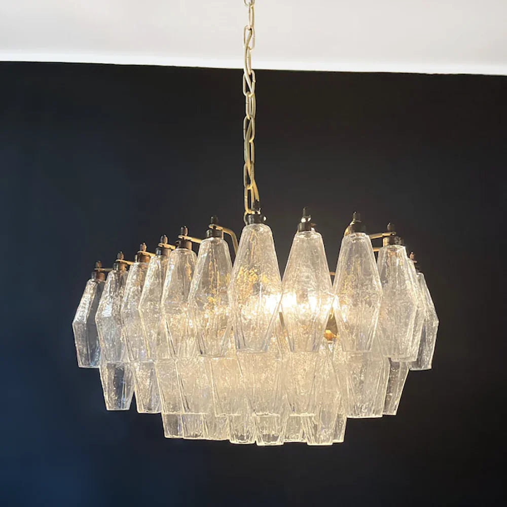 Transparent Poliedri Chandelier - view 16 | Metavaya