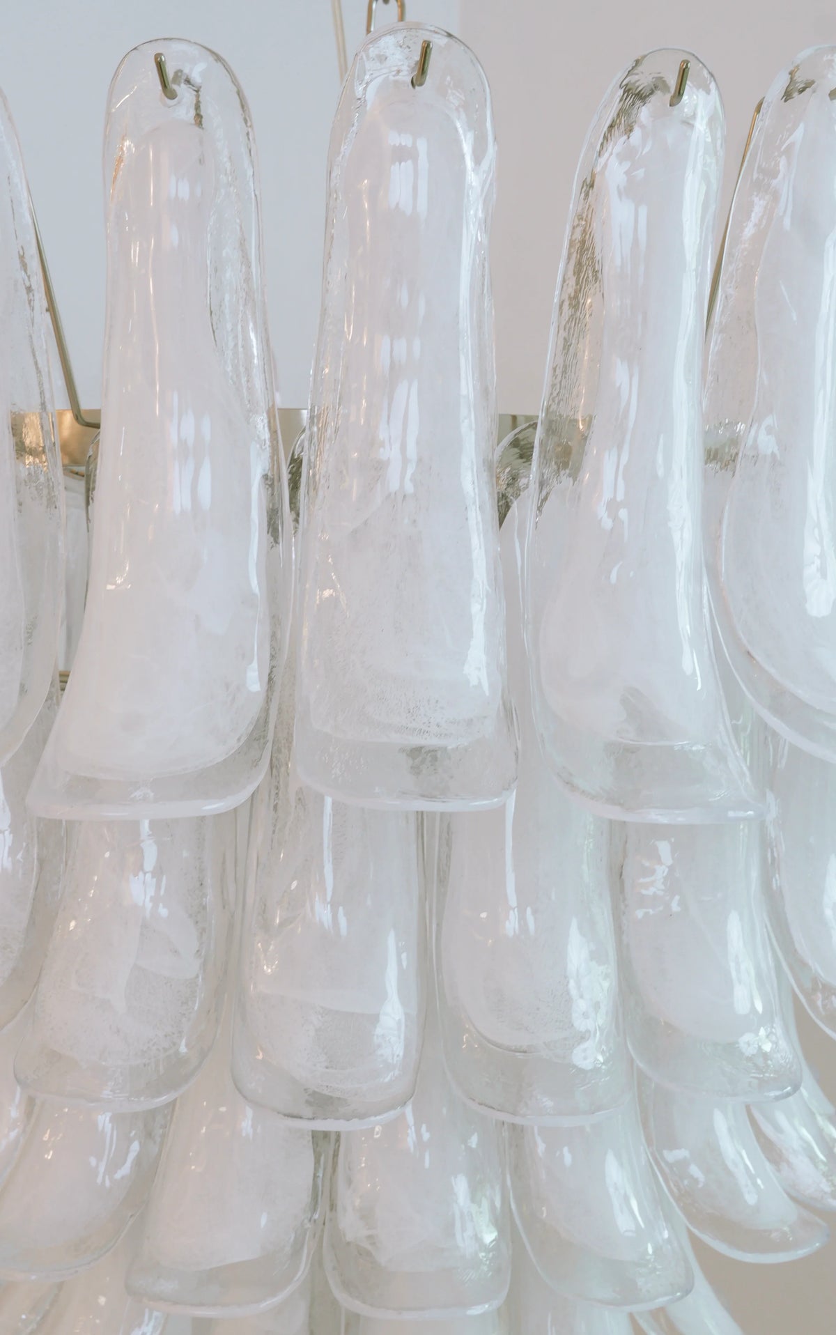 Transparent White Petals Chandelier - view 23 | Metavaya
