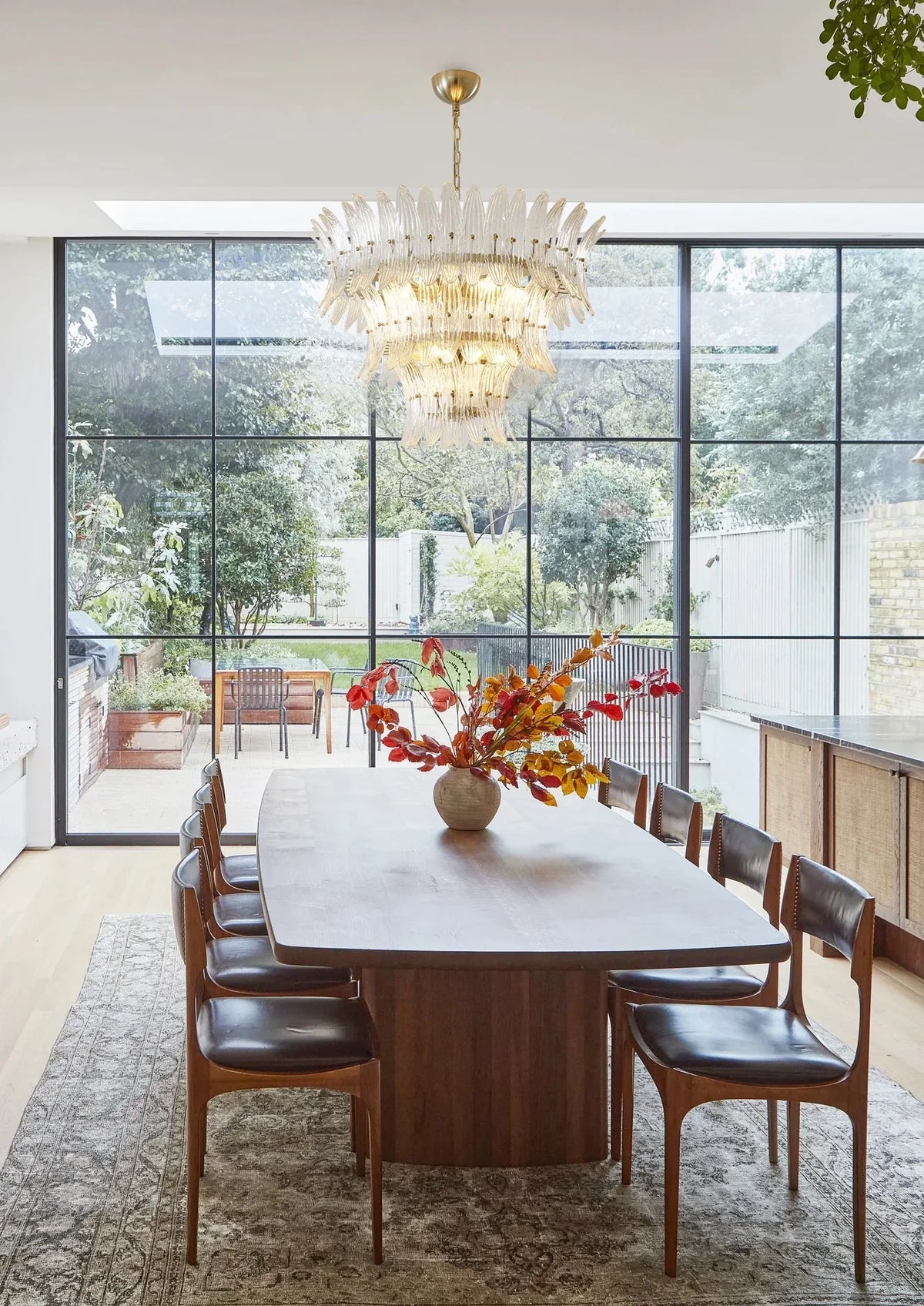 Transparent Palm Glass Chandelier - view 5 | Metavaya