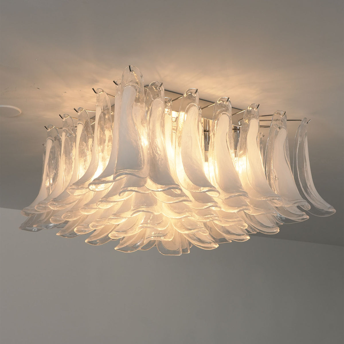 Transparent Glass Petal Ceiling Light - view 10 | Metavaya