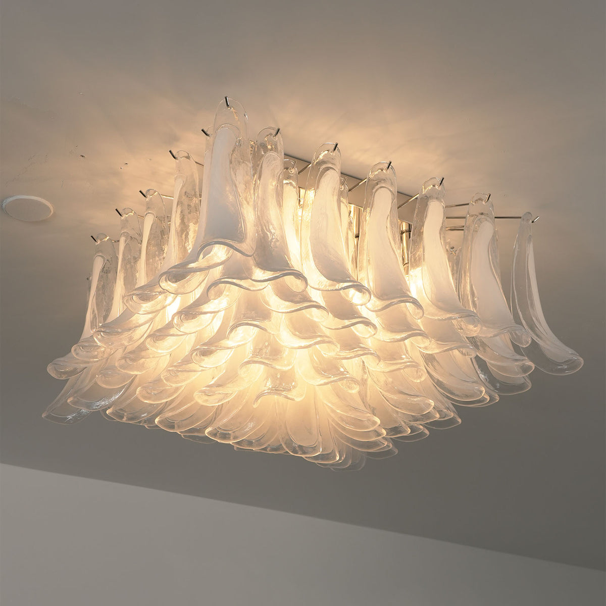 Transparent Glass Petal Ceiling Light - view 12 | Metavaya