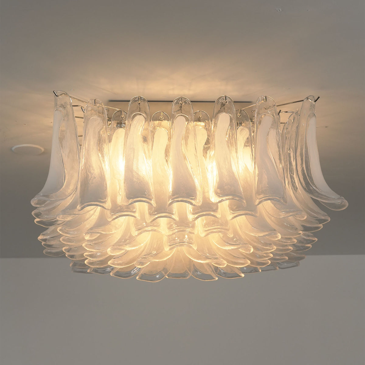 Transparent Glass Petal Ceiling Light - view 13 | Metavaya