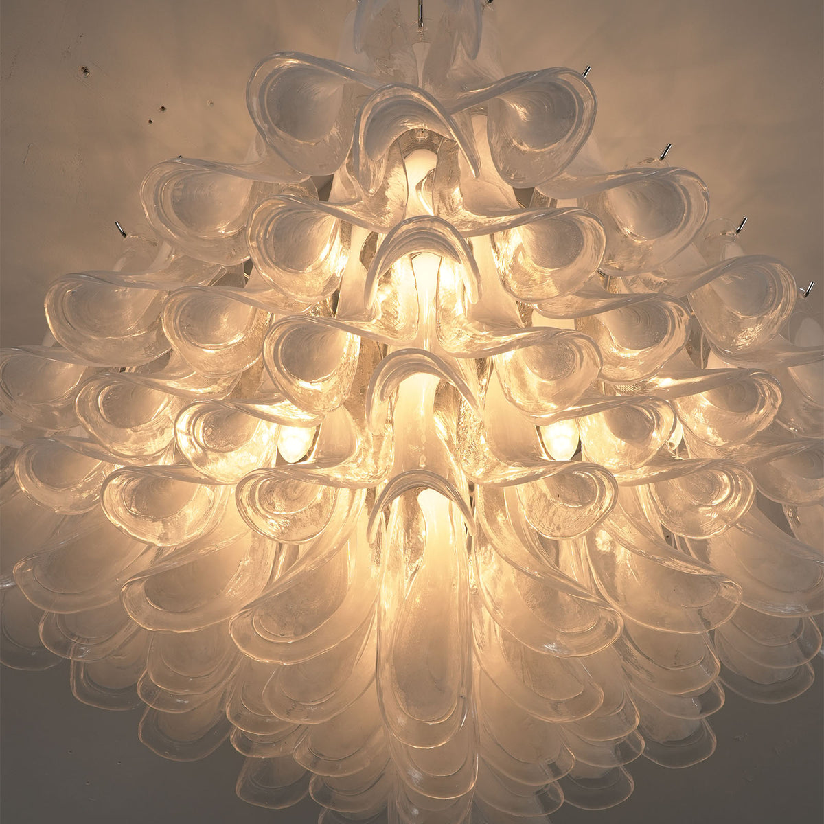 Transparent Glass Petal Ceiling Light - view 14 | Metavaya