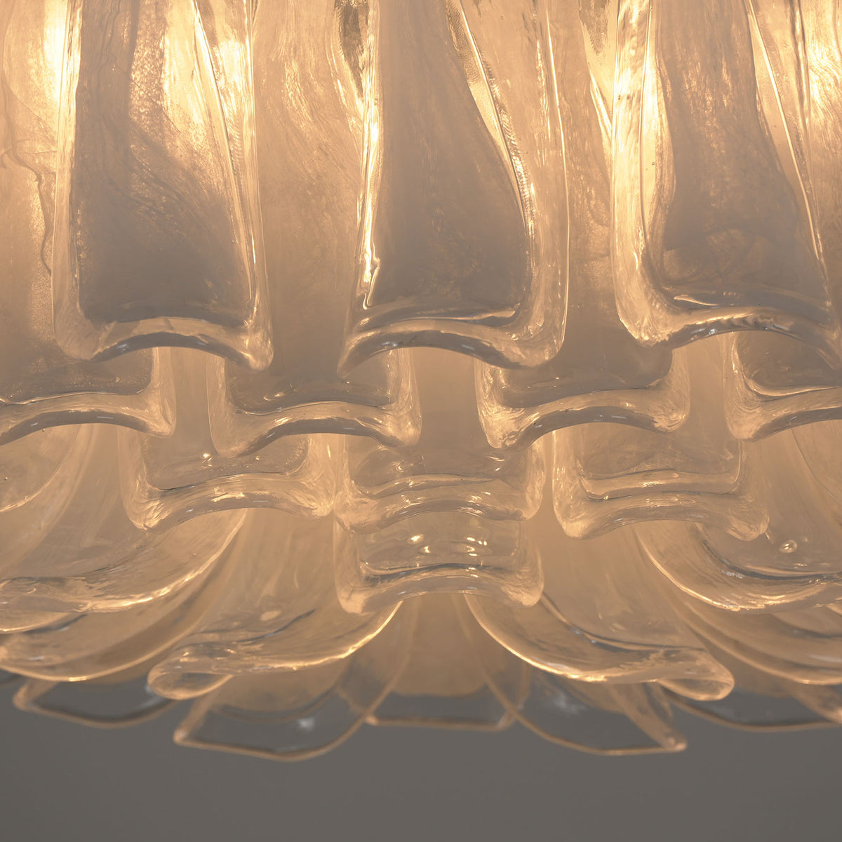 Transparent Glass Petal Ceiling Light - view 21 | Metavaya