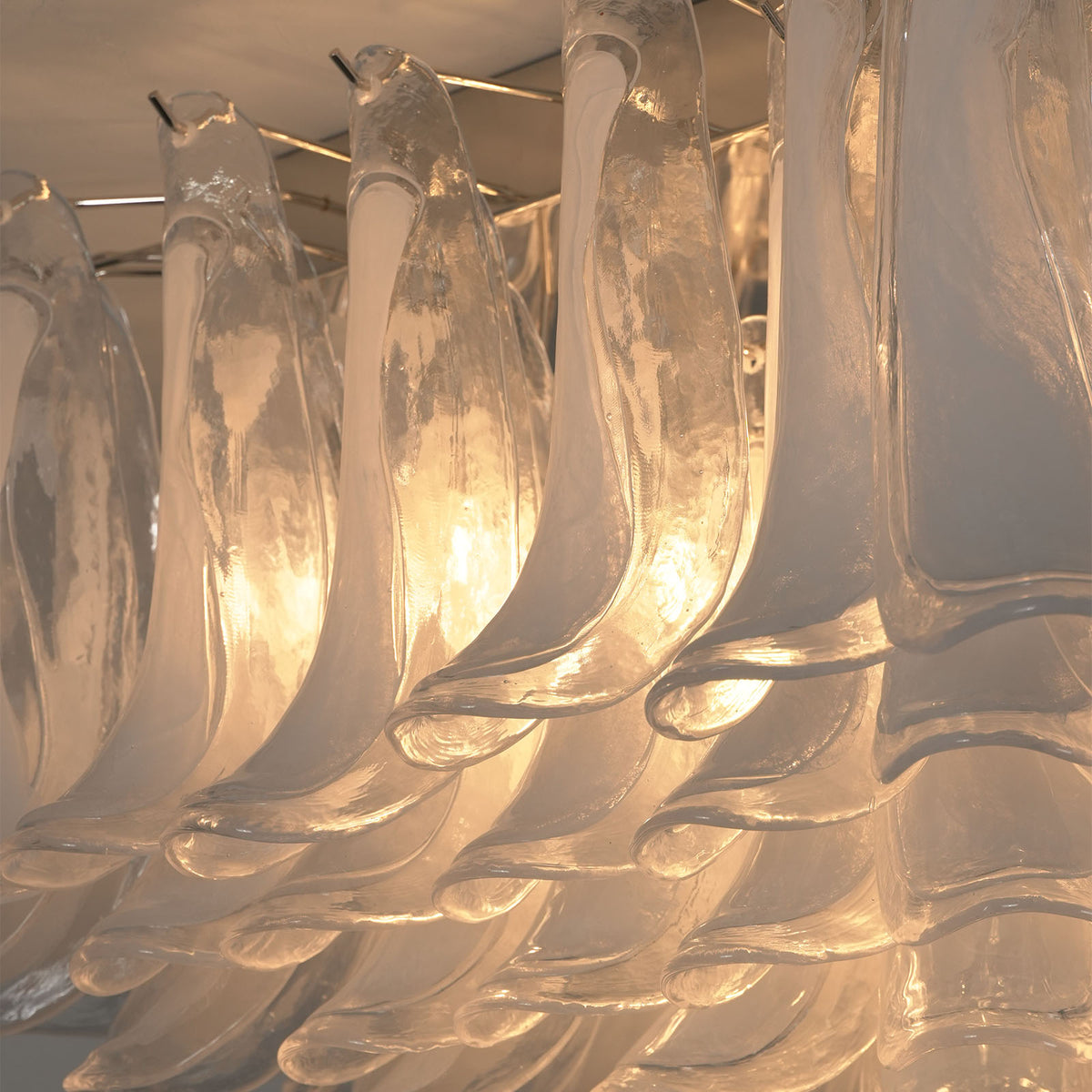 Transparent Glass Petal Ceiling Light - view 22 | Metavaya