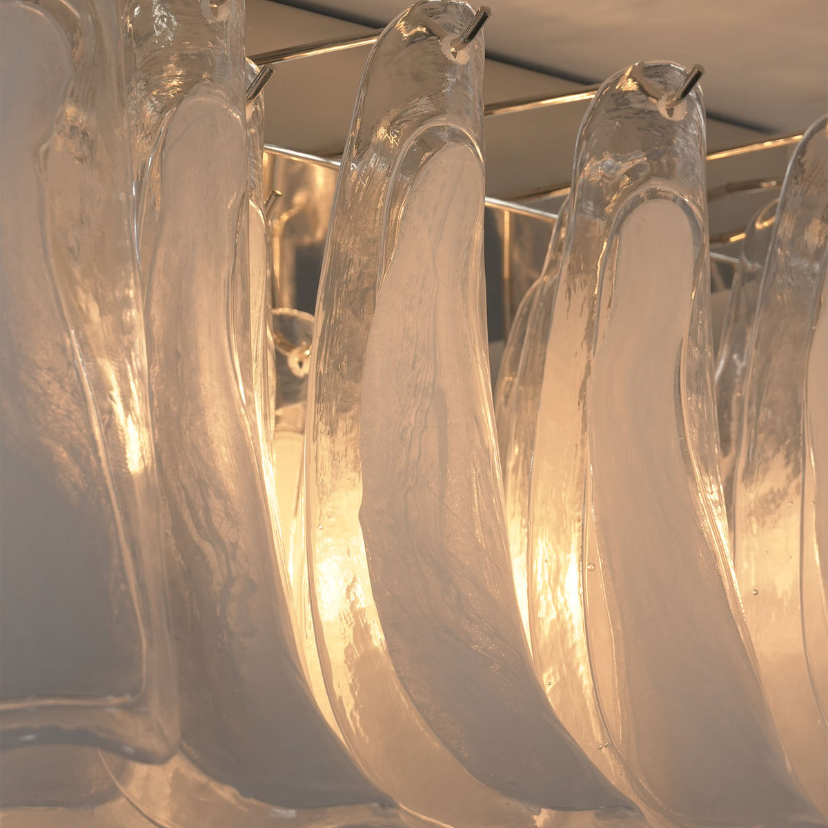 Transparent Glass Petal Ceiling Light - view 23 | Metavaya