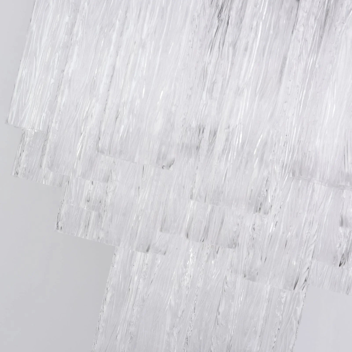 Transparent Glass Tube Chandelier - view 18 | Metavaya