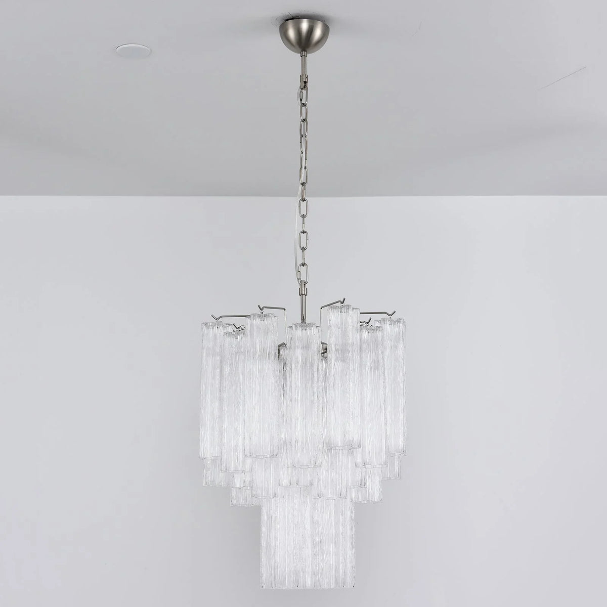 Transparent Glass Tube Chandelier - view 19 | Metavaya