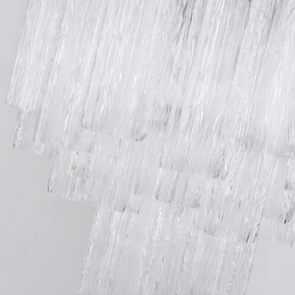 Transparent Glass Tube Chandelier - view 4 | Metavaya