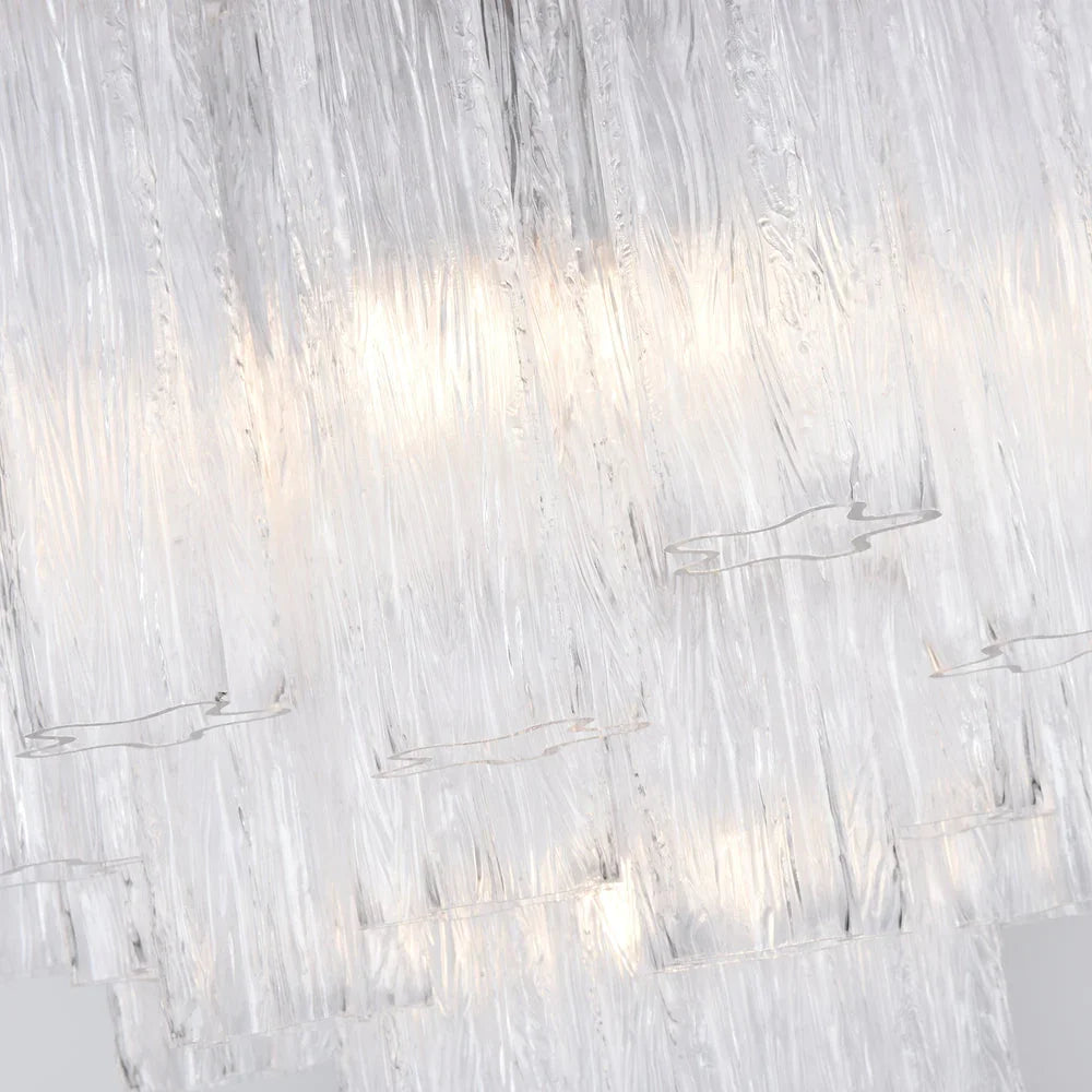 Transparent Glass Tube Chandelier - view 5 | Metavaya
