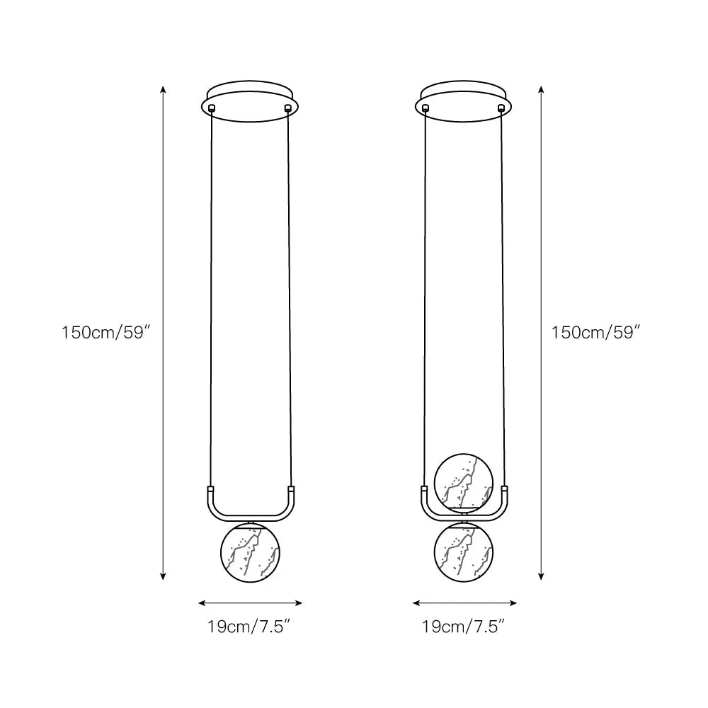 Tribeca Suspension Lamp - view 5 | Metavaya