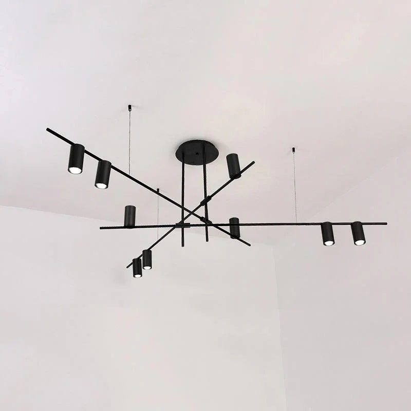 Metavaya Chandelier 9heads Dia 135cm x H 55cm / ∅ 53.1″ x H 21.7" / Black Tribes Chandelier 6938617803131 M2023102305-1