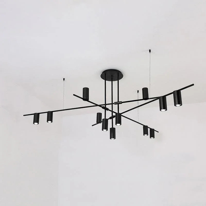 Metavaya Chandelier 12heads Dia 138cm x H 65cm / ∅ 54.3″ x H 25.6″ / Black Tribes Chandelier 6938617803155 M2023102305-3