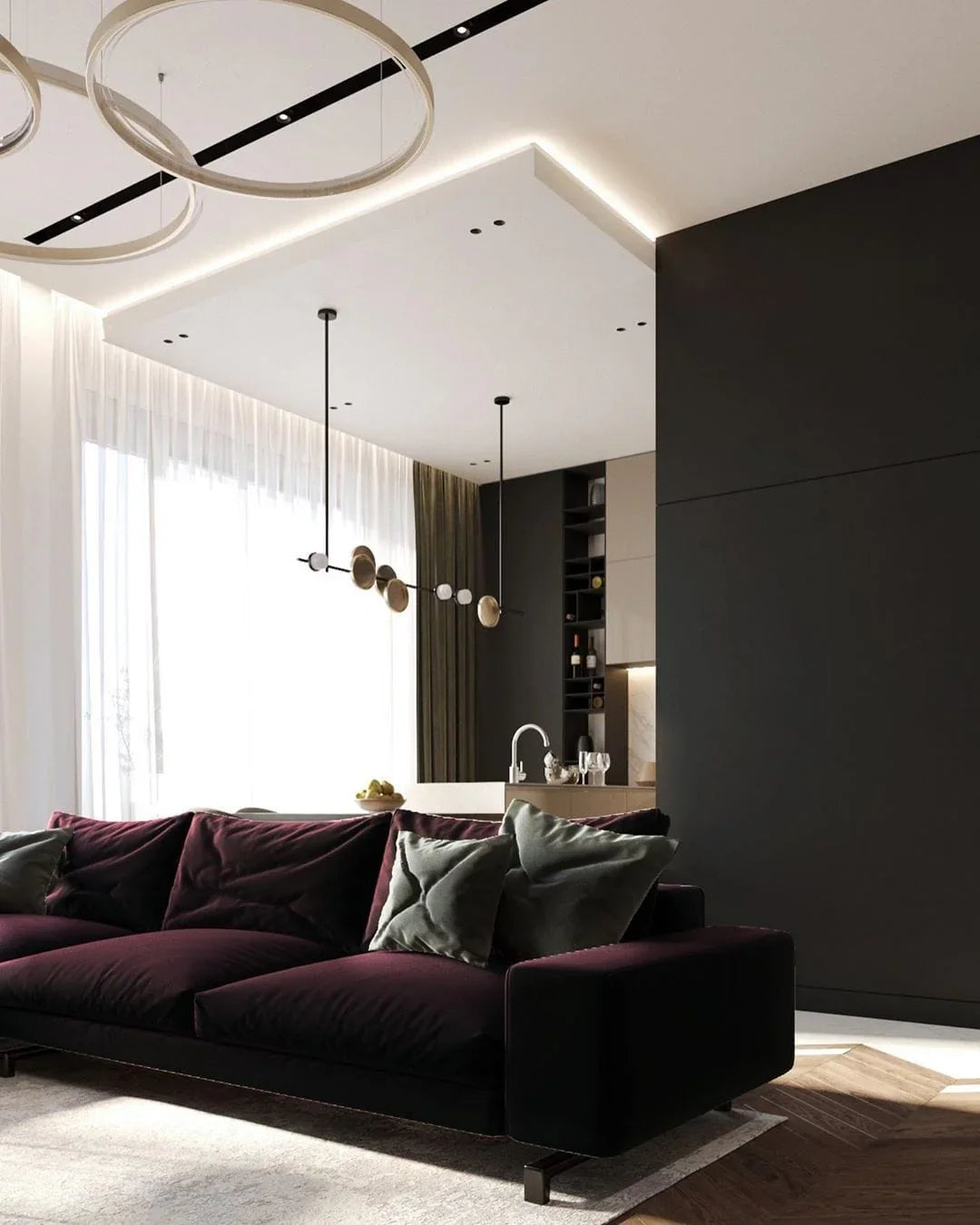 Metavaya Chandelier Typography Cilon Disc