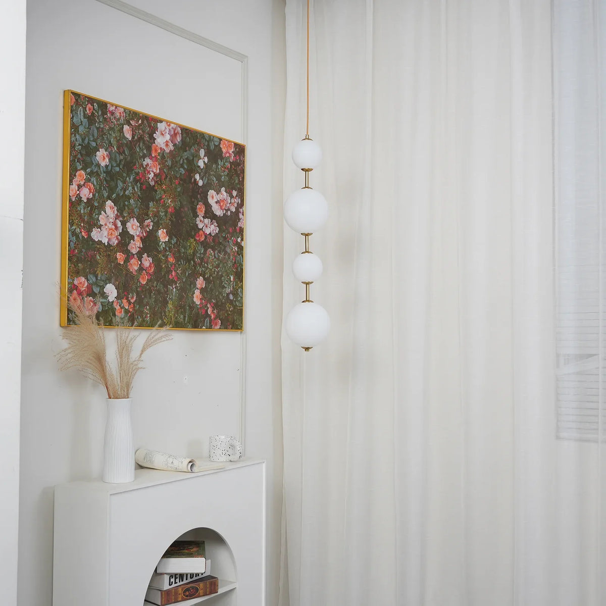 Vertical Globe Pendant Lamp - view 4 | Metavaya
