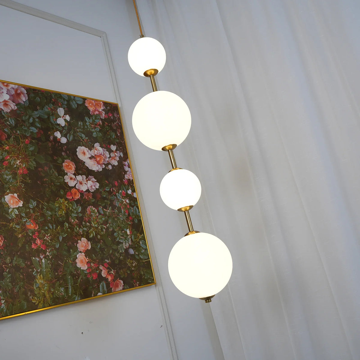 Vertical Globe Pendant Lamp - view 20 | Metavaya