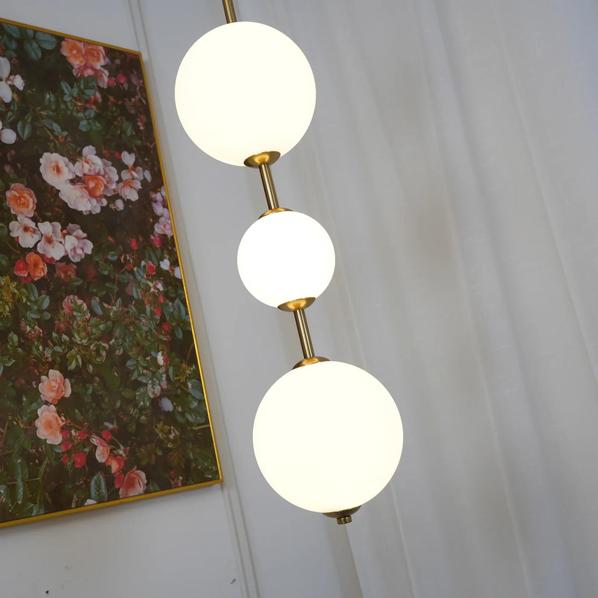 Vertical Globe Pendant Lamp - view 21 | Metavaya