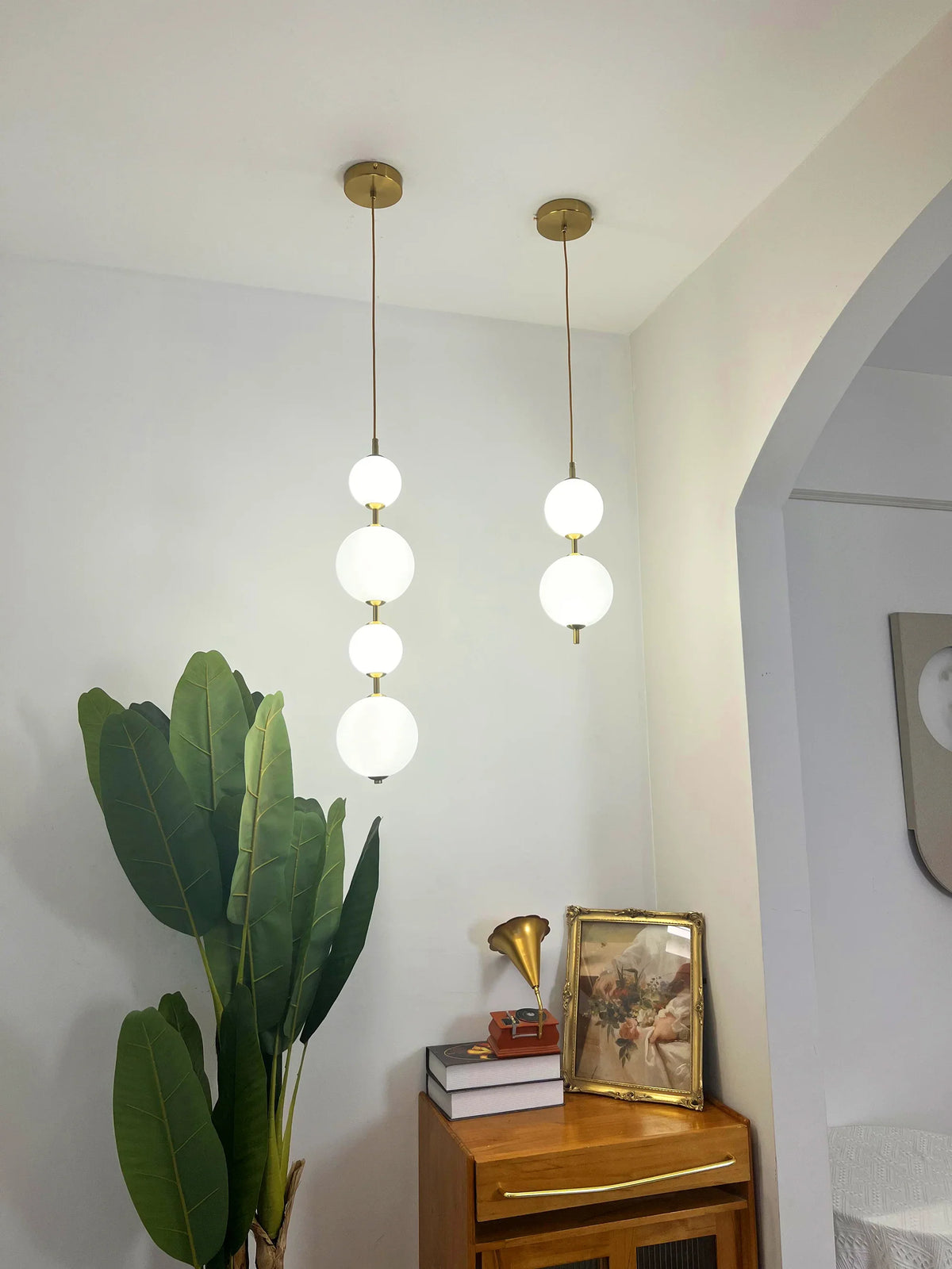 Vertical Globe Pendant Lamp - view 16 | Metavaya