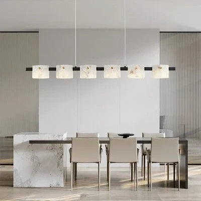 Metavaya Chandelier Vertical rhombus marble chandelier
