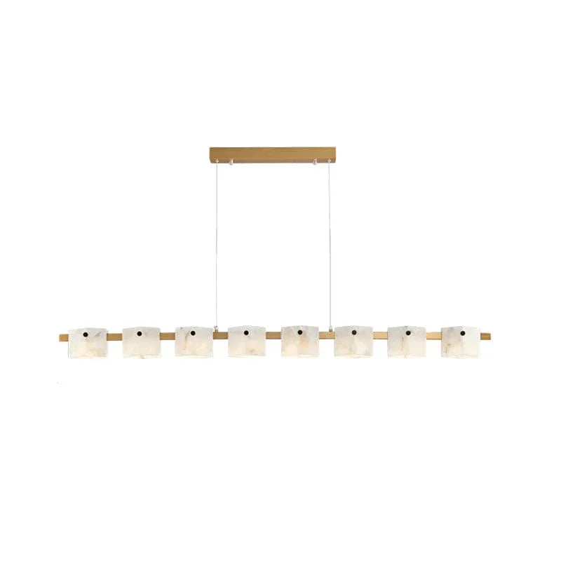 Metavaya Chandelier Dia 150cm x H 15cm / L 59.1″ x H 3.9″ / Gold Vertical rhombus marble chandelier 6938617788988 M2023100602-3