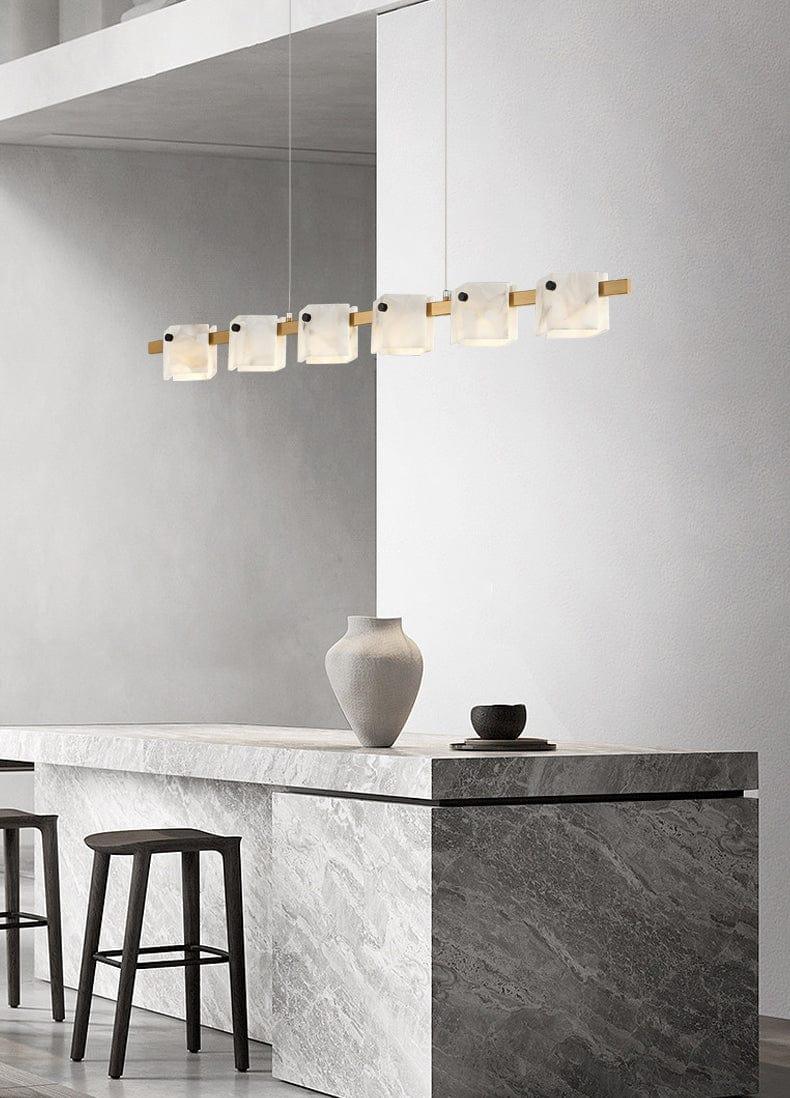 Metavaya Chandelier Vertical rhombus marble chandelier